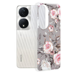 Husa Honor X7b 5G Techsuit Marble, Bloom of Ruth Gray