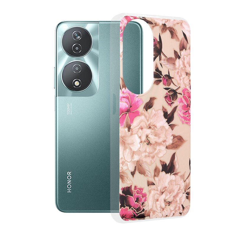 Husa Honor 90 SMART Techsuit Marble, Mary Berry Nude