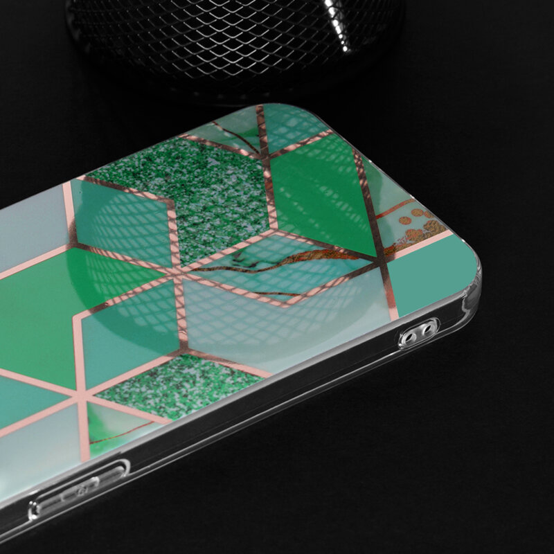 Husa Honor X7b Techsuit Marble, Green Hex