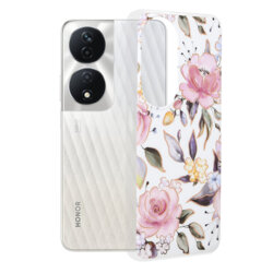 Husa Honor X7b 5G Techsuit Marble, Chloe White