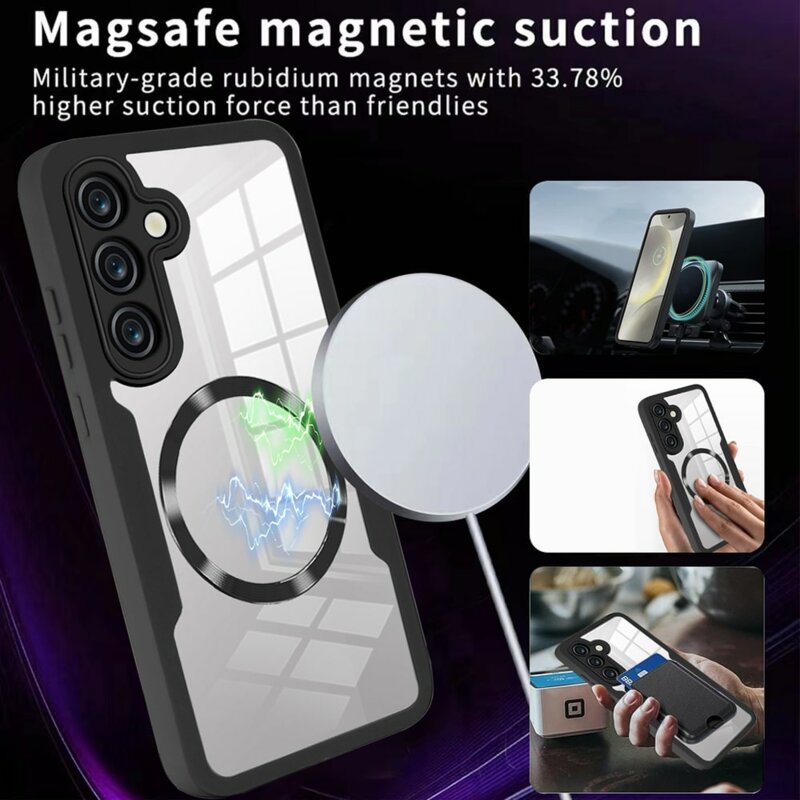 Husa 360° Samsung Galaxy S24 Plus Techsuit ColorVerse MagSafe, negru