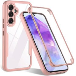 Husa 360° Samsung Galaxy S24 FE Techsuit ColorVerse, roz
