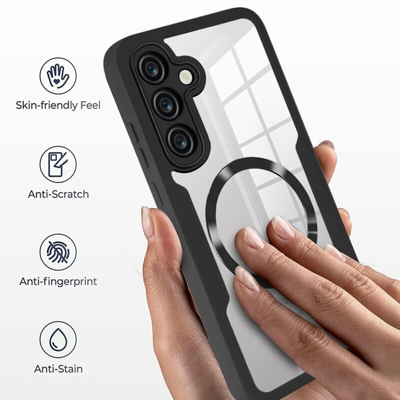 Husa 360° Samsung Galaxy S24 FE Techsuit ColorVerse, negru