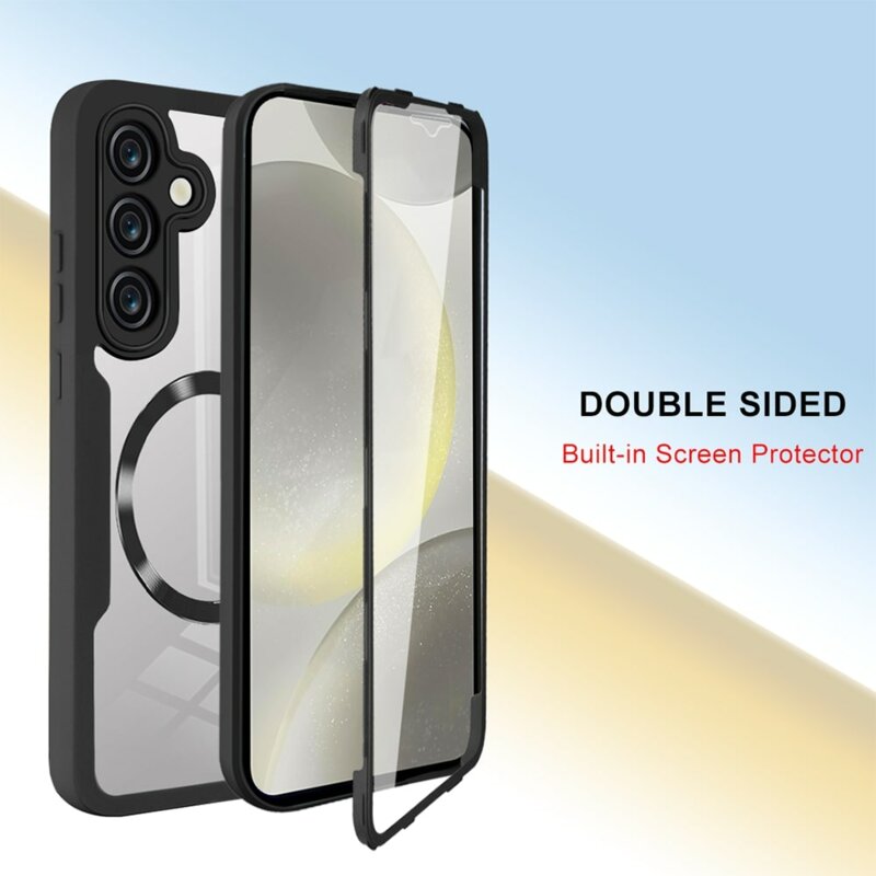 Husa 360° Samsung Galaxy S24 FE Techsuit ColorVerse, negru