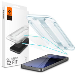 [Pachet 2x] Folie Samsung Galaxy S24 FE Spigen Glas.tR EZ Fit, transparenta