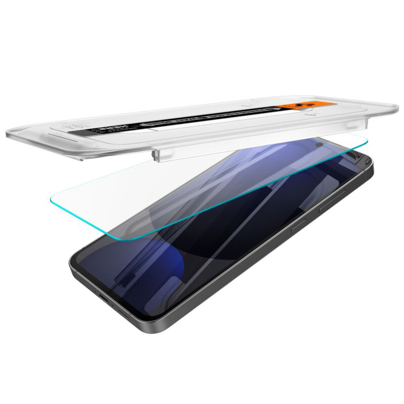 [Pachet 2x] Folie Samsung Galaxy S24 FE Spigen Glas.tR EZ Fit, transparenta