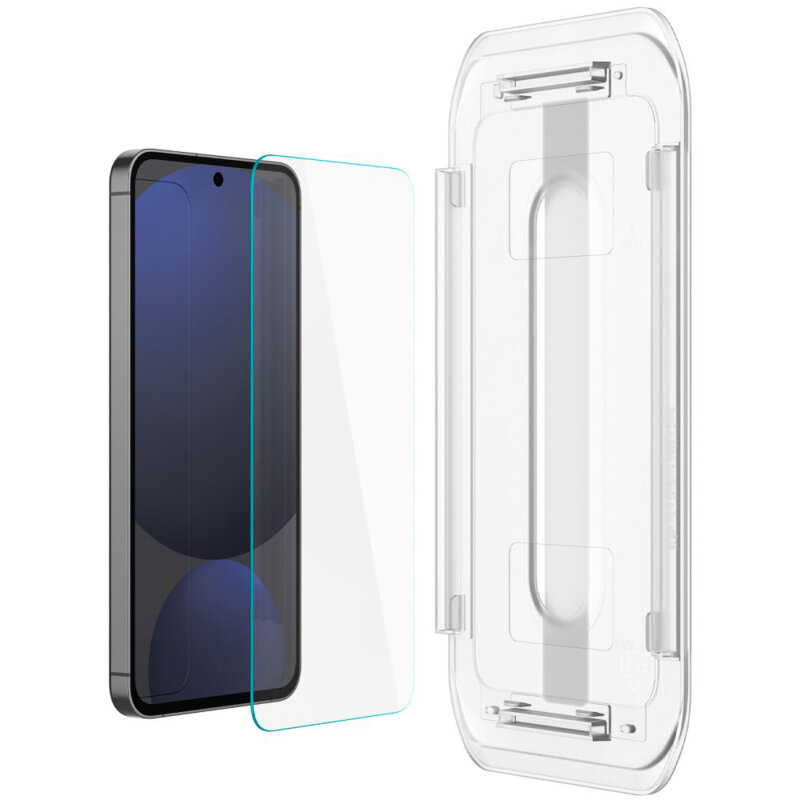 [Pachet 2x] Folie Samsung Galaxy S24 FE Spigen Glas.tR EZ Fit, transparenta