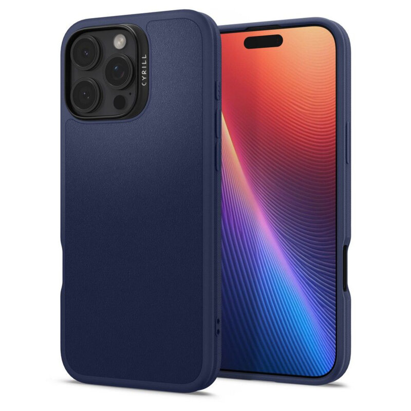Husa iPhone 16 Pro Max Spigen Cyrill Kajuk MagSafe, bleumarin