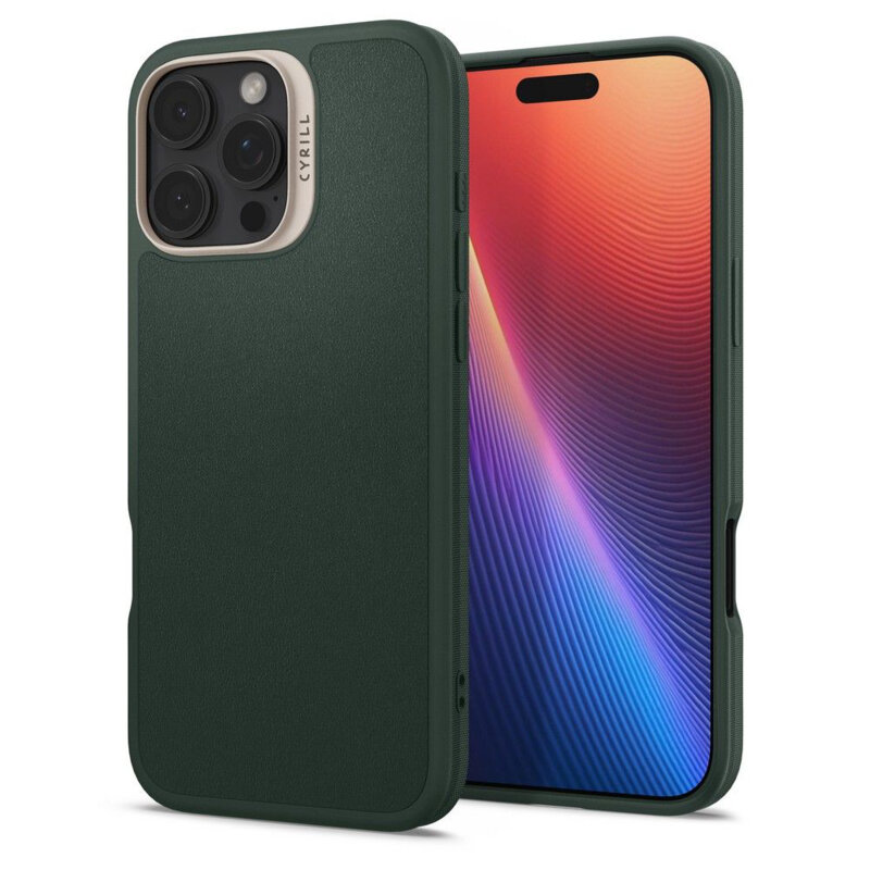 Husa iPhone 16 Pro Max Spigen Cyrill Kajuk MagSafe, verde