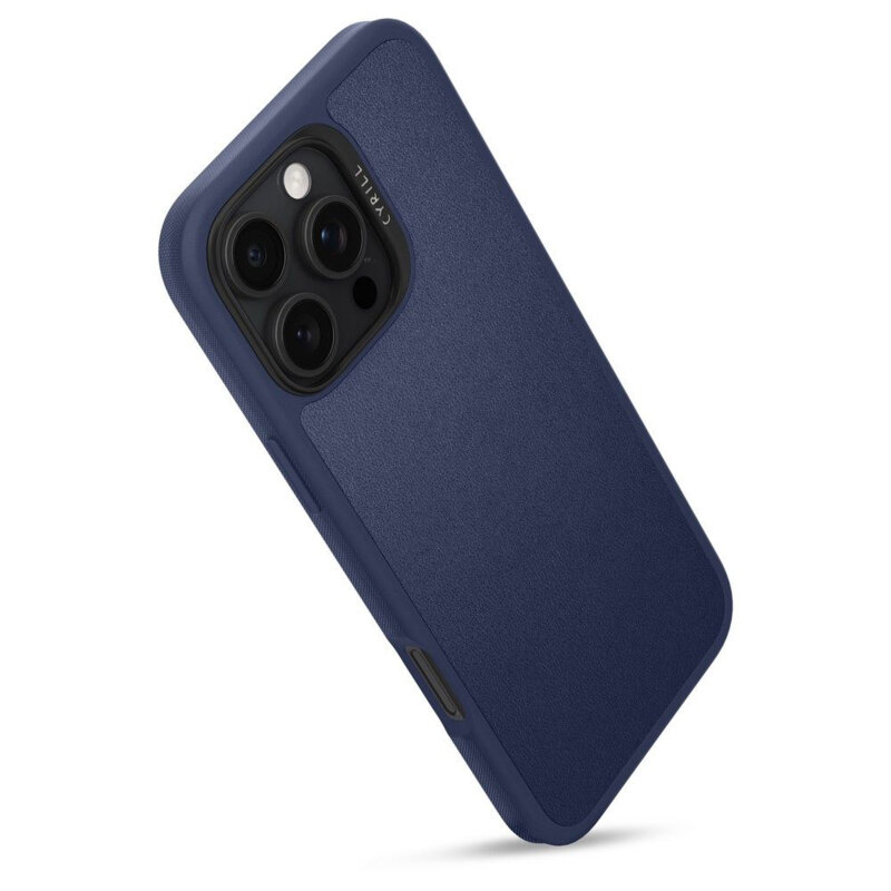 Husa iPhone 16 Pro Spigen Cyrill Kajuk MagSafe, bleumarin