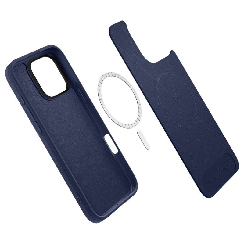 Husa iPhone 16 Pro Spigen Cyrill Kajuk MagSafe, bleumarin