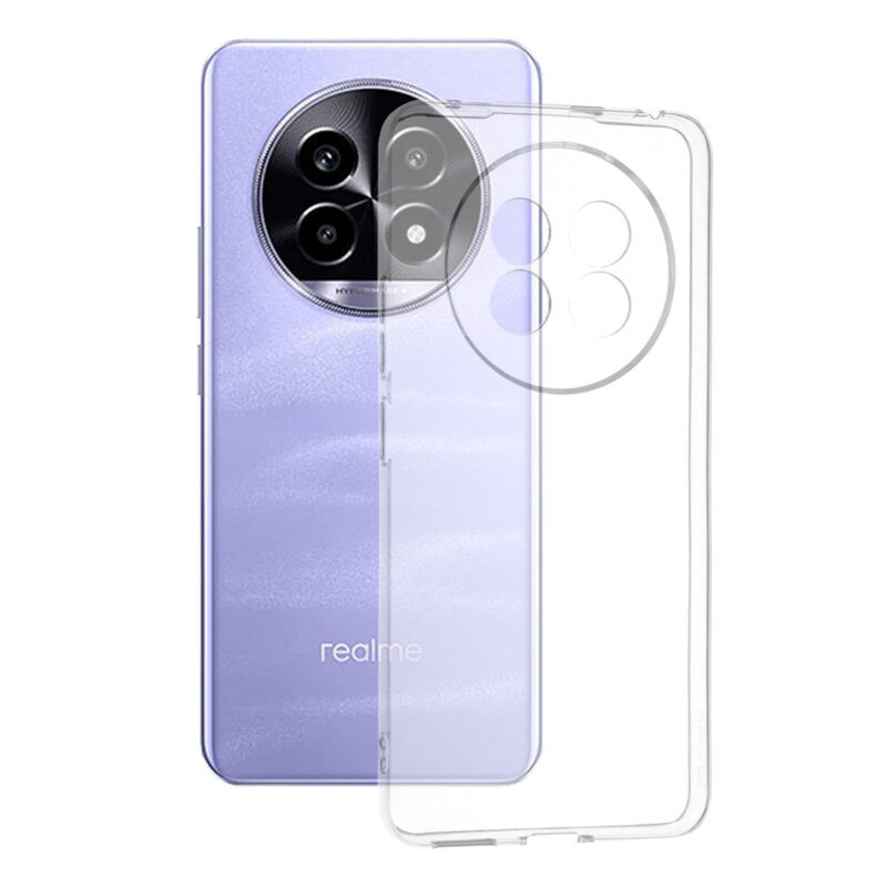 Husa Realme 13 Pro Techsuit Clear Silicone, transparenta