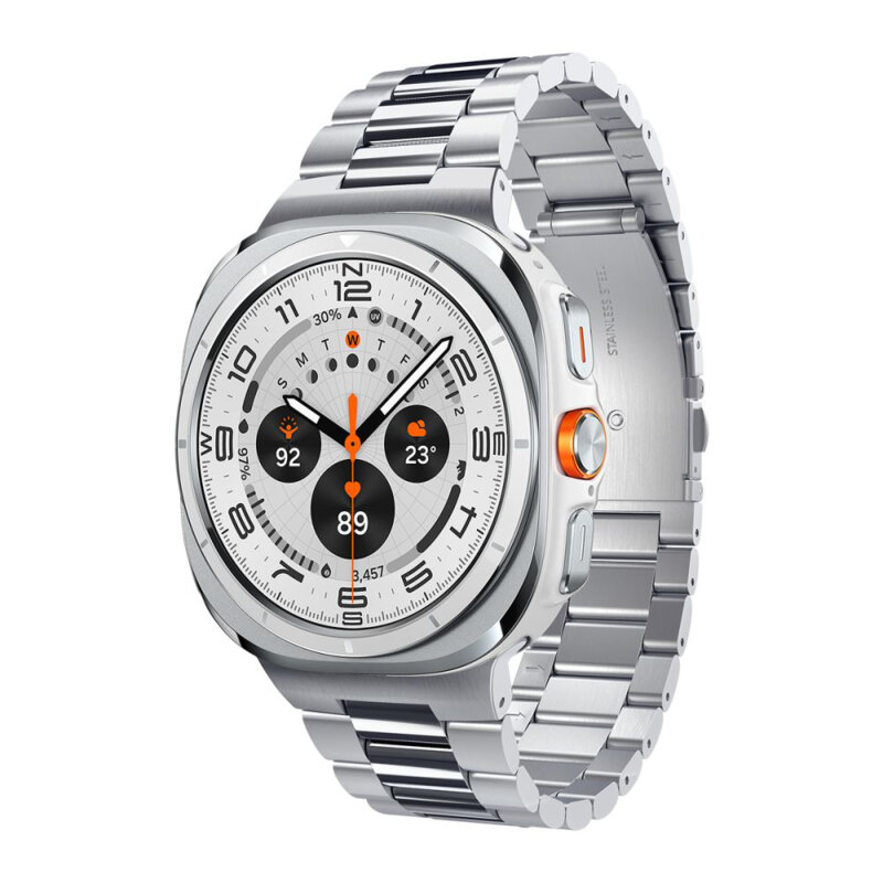 Curea Samsung Galaxy Watch Ultra 47mm Spigen Modern Fit, argintiu