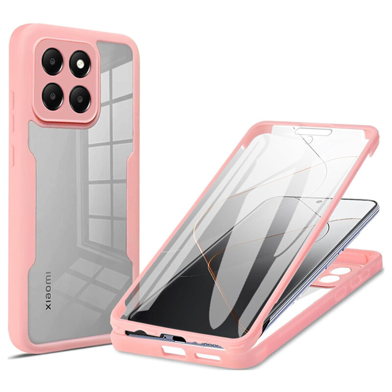 Husa 360° Xiaomi 14T Pro Techsuit ColorVerse, roz