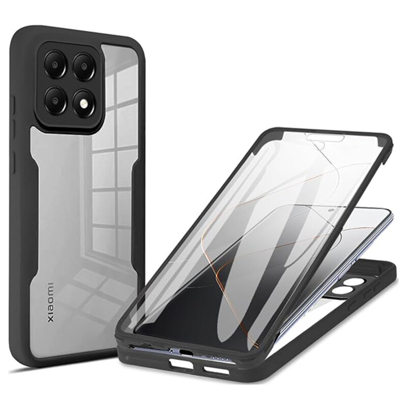 Husa 360° Xiaomi 14T Pro Techsuit ColorVerse, negru