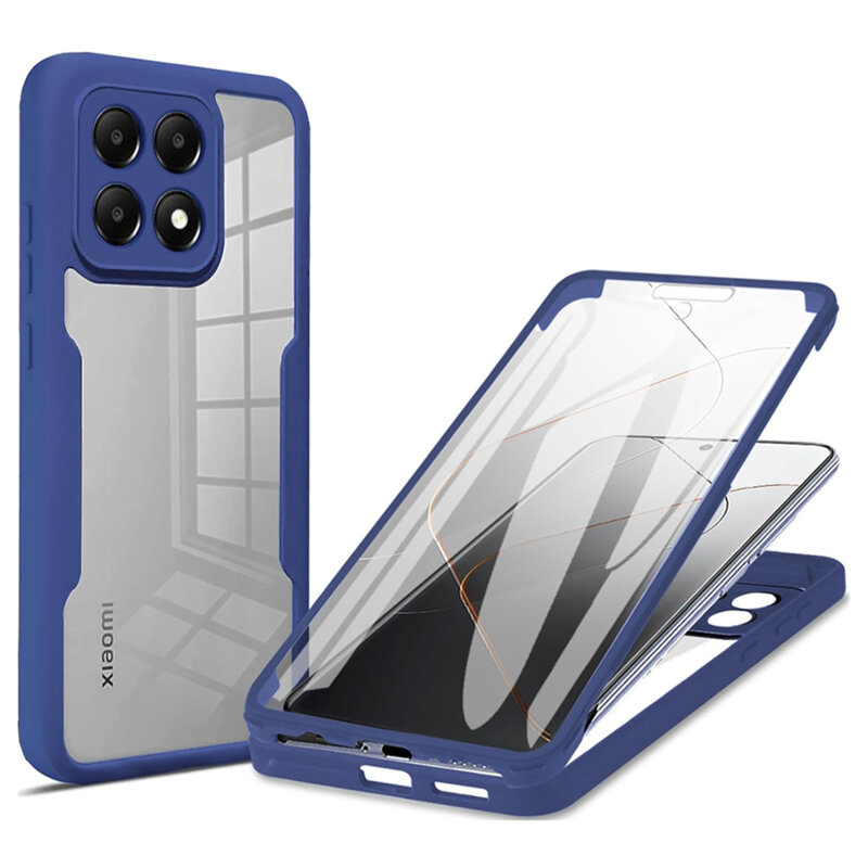 Husa 360° Xiaomi 14T Techsuit ColorVerse, albastru