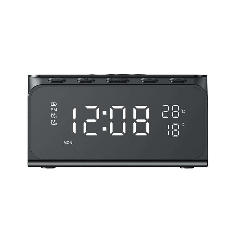 Incarcator wireless cu display digital 15W Havit W3041, negru