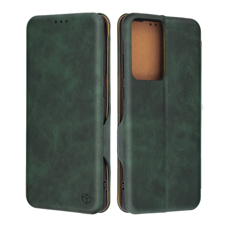 Husa 360° Motorola Moto G85 Techsuit Safe Wallet Plus, verde