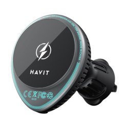 Suport auto cu incarcare wireless 15W Havit W3036, negru