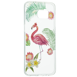 Husa Samsung Galaxy S7 Edge Silicon Summer - Flamingo