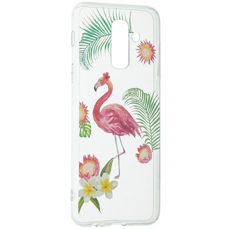 Husa Samsung Galaxy A6 Plus 2018 Silicon Summer - Flamingo