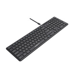 Tastatura laptop cu fir, USB-C,  1.5m, 5V Havit KB252, negru