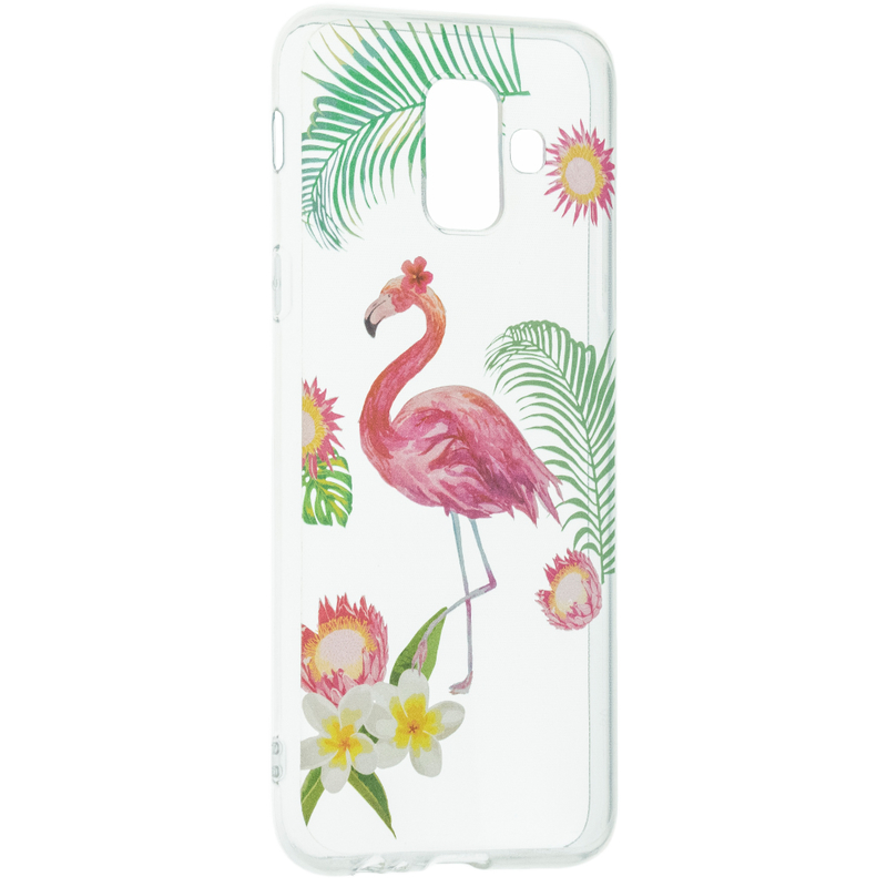 Husa Samsung Galaxy A6 2018 Silicon Summer - Flamingo