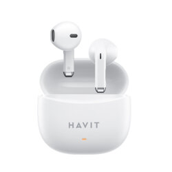 Casti Bluetooth TWS cu microfon, Type-C Havit TW941, alb