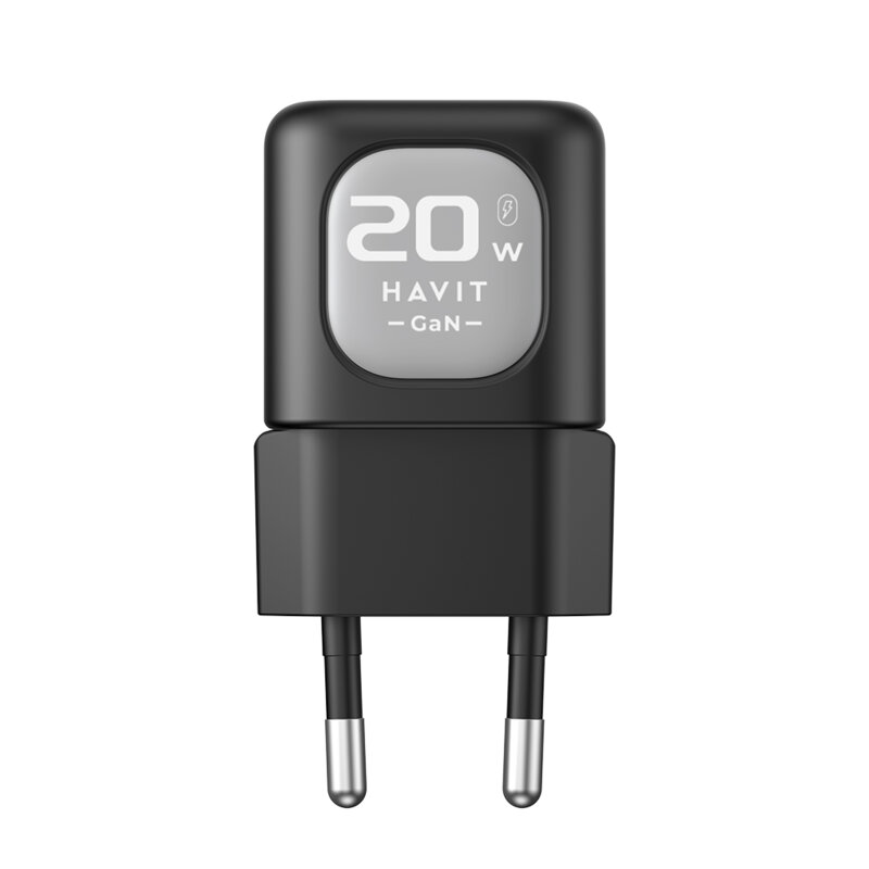 Incarcator priza USB Type-C 20W Havit UC220 EU, negru / gri