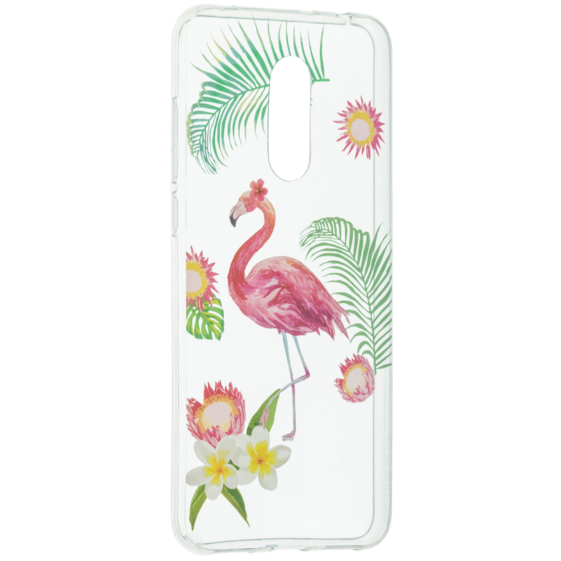 Husa Xiaomi Redmi 5 Plus Silicon Summer - Flamingo