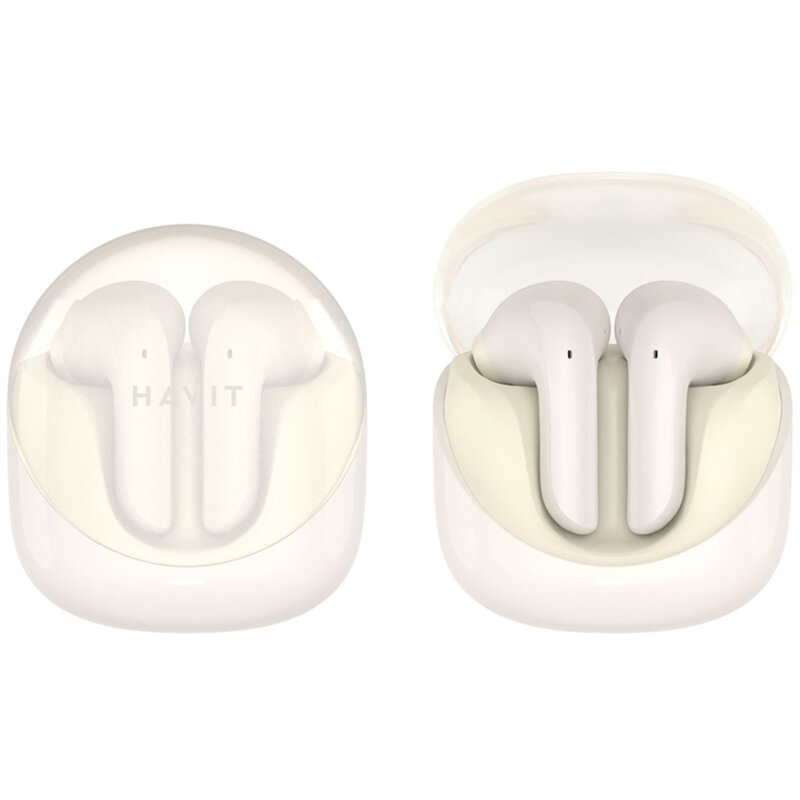 Casti gaming in-ear TWS Bluetooth Havit Modern Buds TW974, bej