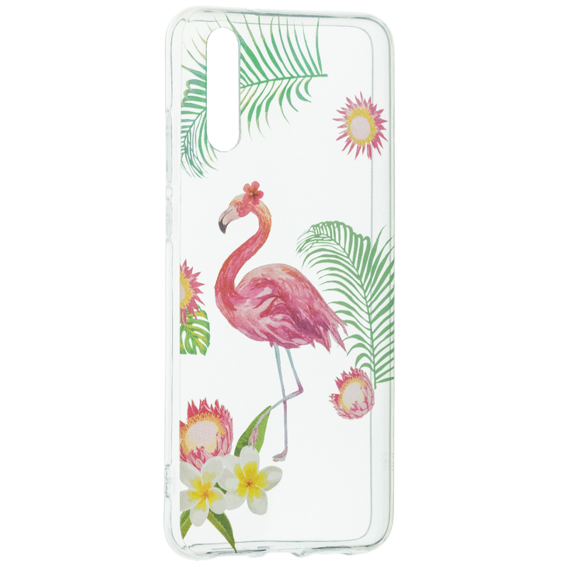 Husa Huawei P20 Silicon Summer - Flamingo