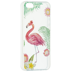 Husa iPhone 5 / 5s / SE Silicon Summer - Flamingo
