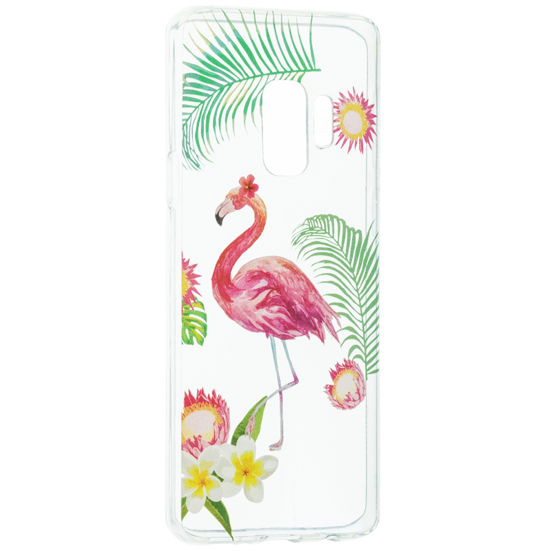 Husa Samsung Galaxy S9 Silicon Summer - Flamingo
