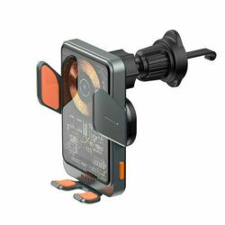 Suport auto cu incarcare wireless 15W Havit W3033, negru / argintiu