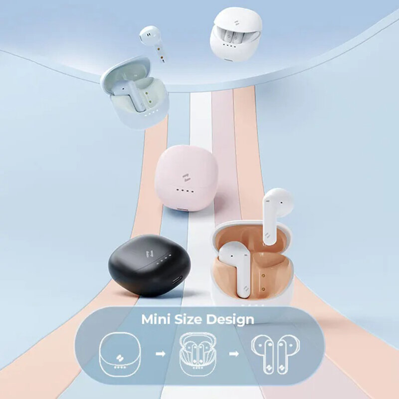 Casti wireless Bluetooth 5.4, ENC Havit TW931, alb