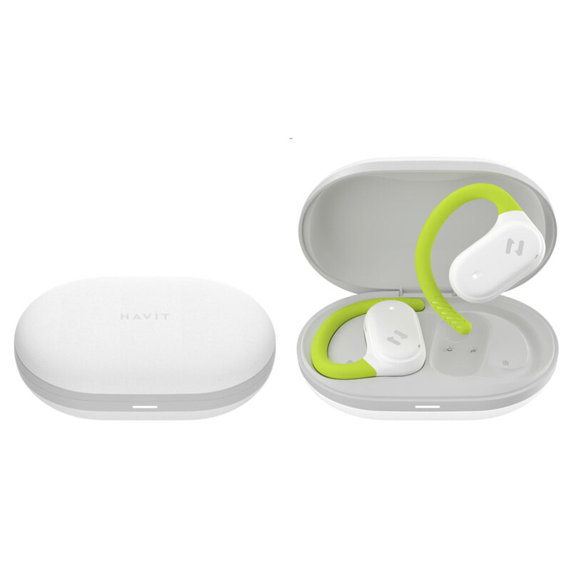 Casti True Wireless Bluetooth cu microfon Havit OWS915, alb