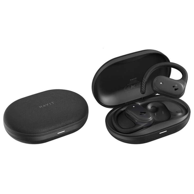 Casti True Wireless Bluetooth cu microfon Havit OWS915, negru