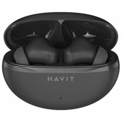 Casti Bluetooth cu microfon, TWS earbuds Havit TW986, negru