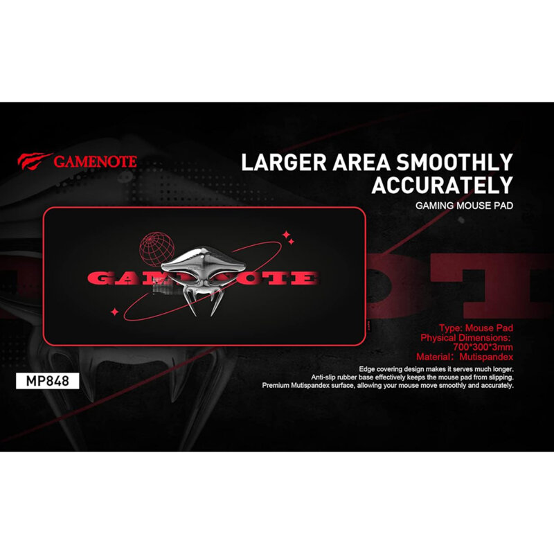 Mousepad gaming XXL textil antiderapant Havit, MP848, negru