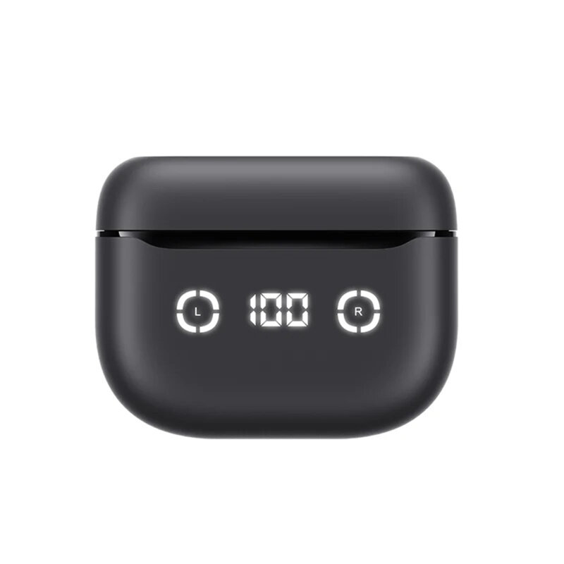Casti wireless Bluetooth cu afisaj digital Havit TW984, negru