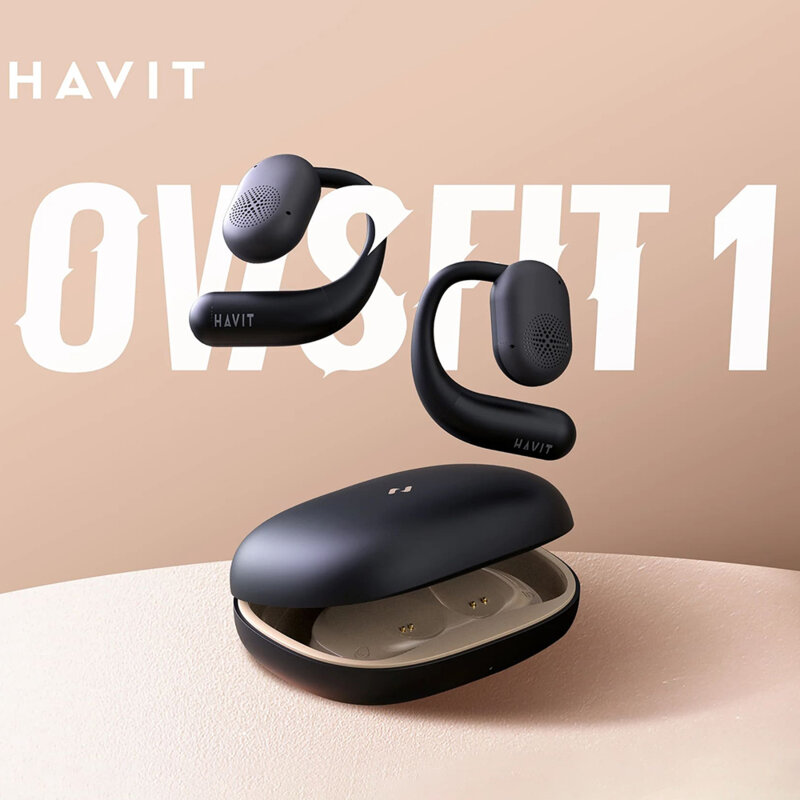 Casti sport Bluetooth TWS, in-ear, 500mAh Havit OWS914, negru