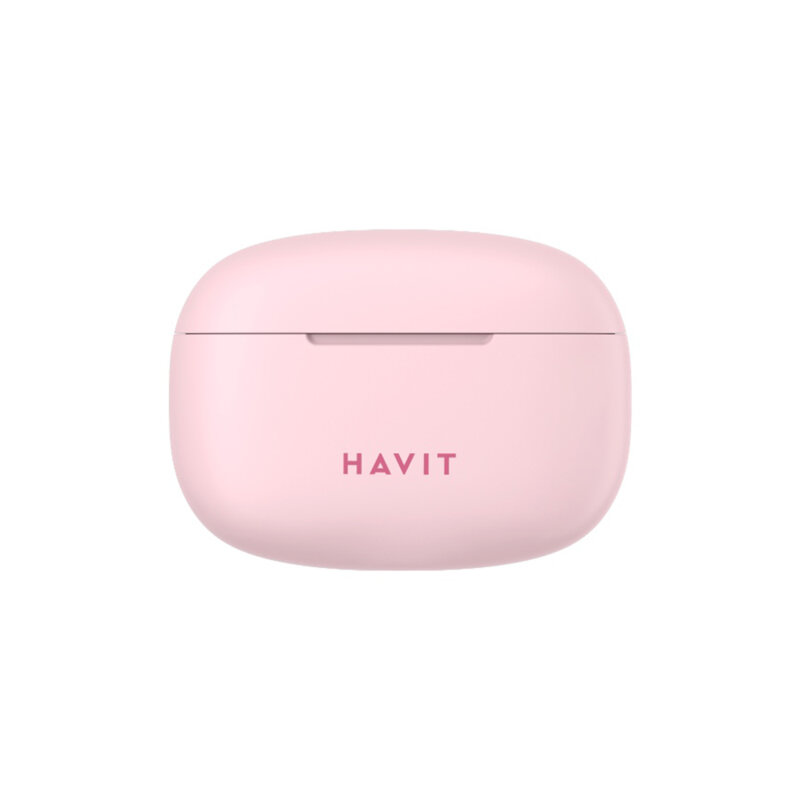 Casti True Wireless Bluetooth, Type-C Havit TW967 Pro, roz