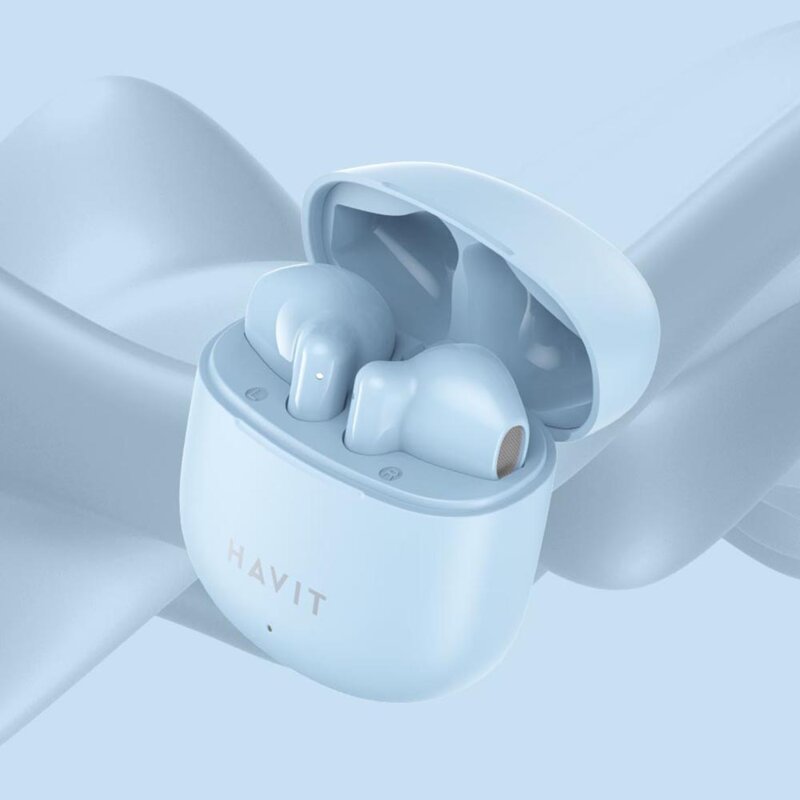 Casti Bluetooth in-ear, True Wireless Havit TW976, albastru