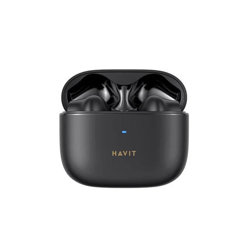 Casti Bluetooth cu microfon, TWS, ANC Havit TW958 Pro, negru