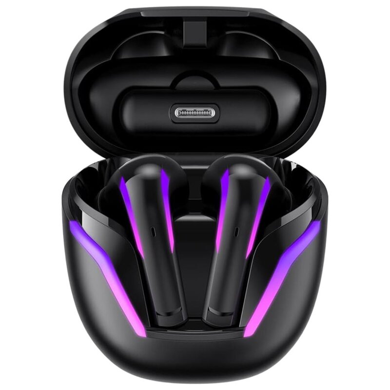 Casti gaming wireless, Bluetooth 5.3, RGB Havit TW970, negru