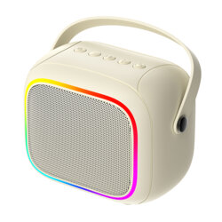 Boxa portabila cu microfon Bluetooth 5.4 Havit, SK818BT, bej
