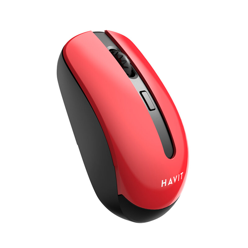 Mouse wireless pentru laptop 800-1600 DPI Havit MS989GT, rosu