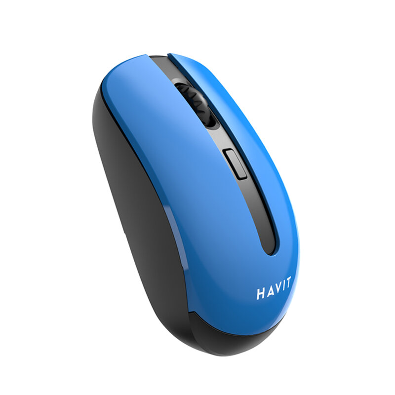 Mouse wireless pentru laptop 800-1600 DPI Havit MS989GT, albastru