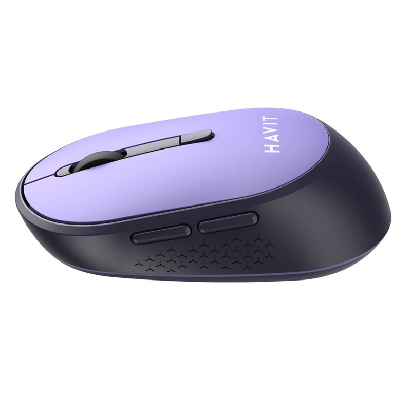 Mouse wireless ergonomic pentru laptop Havit MS78GT, mov